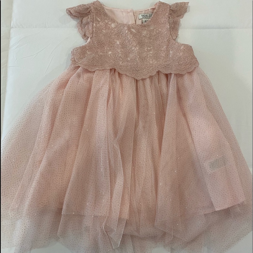 RACHEL ZOE - Sparkly Pink and Rose Gold Sparkle Dress